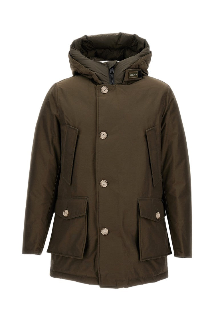 Woolrich Green Artic Hooded Multi-Pocket Parka