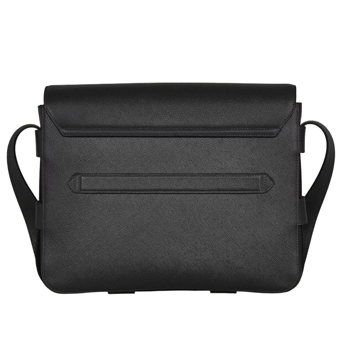 Montblanc Black Leather Flap Bag