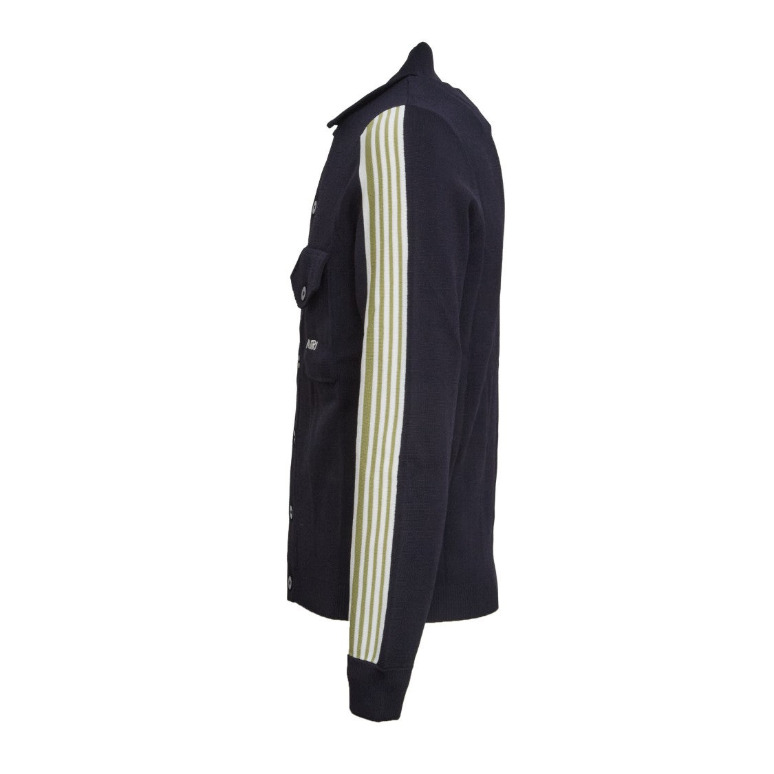 Autry Tennis-Style Knit Zip Jacket