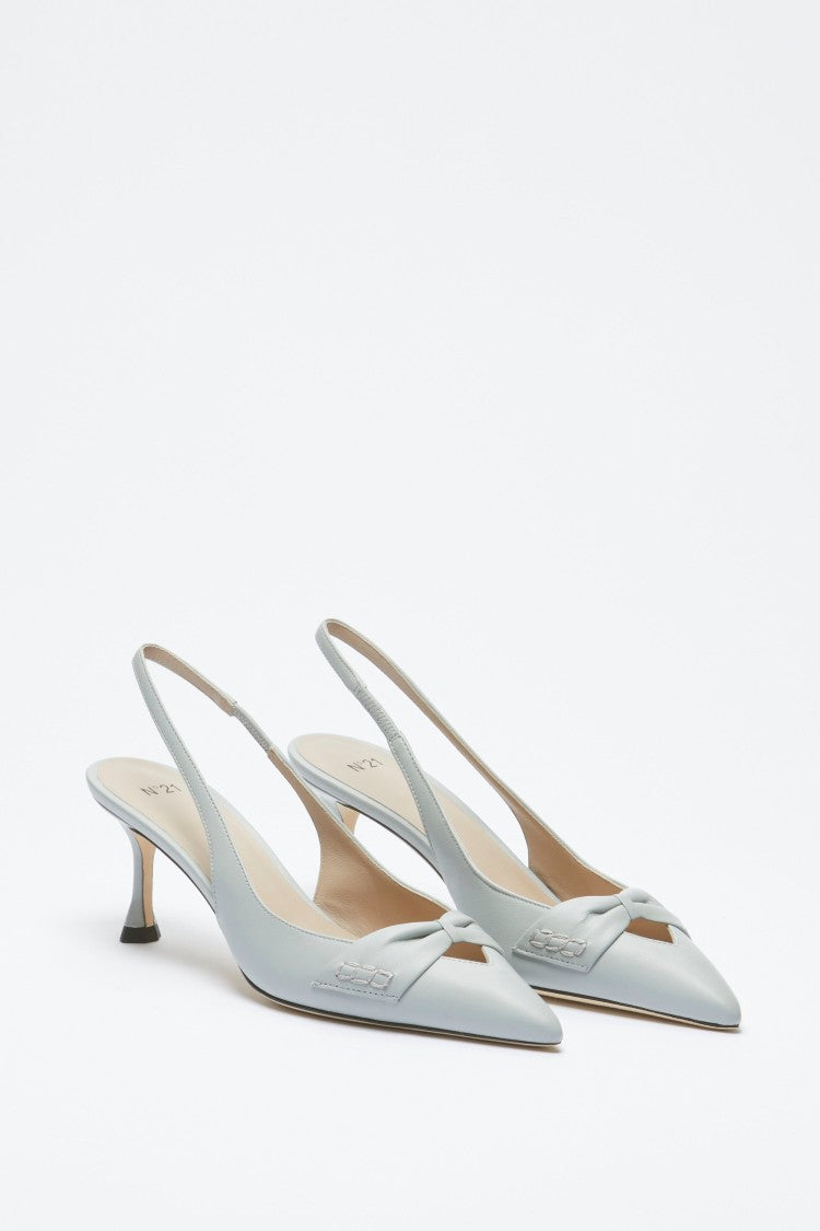 N°21 Leather Slingback Pumps