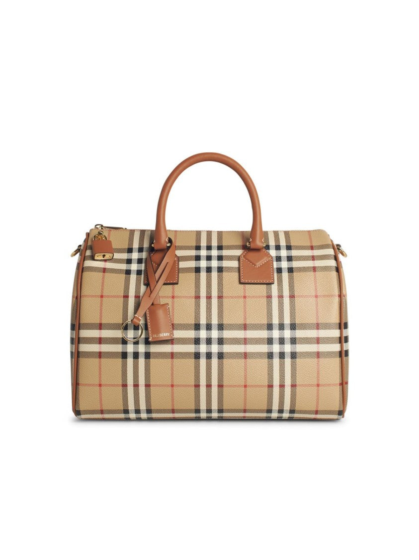 Burberry Bowling' Beige Leather Bag