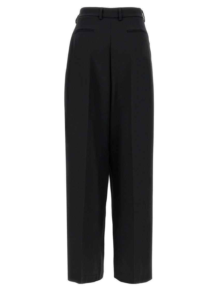 Giuseppe Di Morabito Straight Leg Stretch Wool Trousers With Pleats