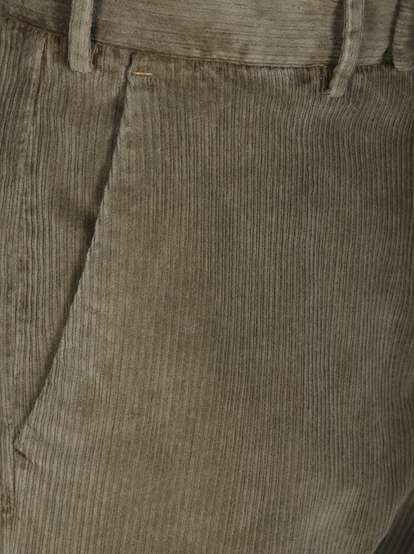 Pt01 Slim-Fit Corduroy Pants With Classic Waistband