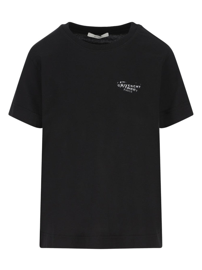 Givenchy Black Silk And Nylon Ribbed Top