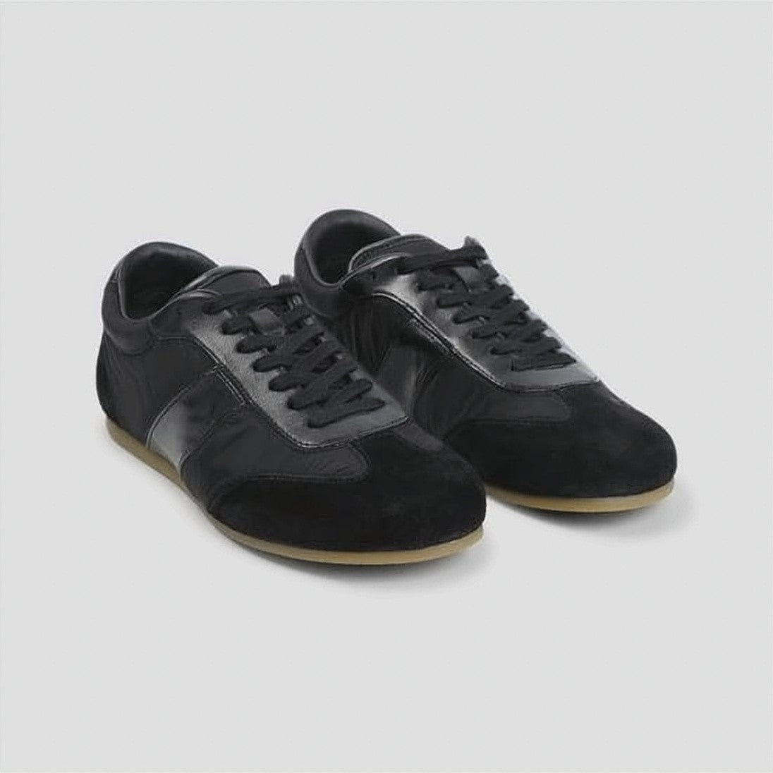 Lemaire Low-Profile Black Sneakers With Smooth
