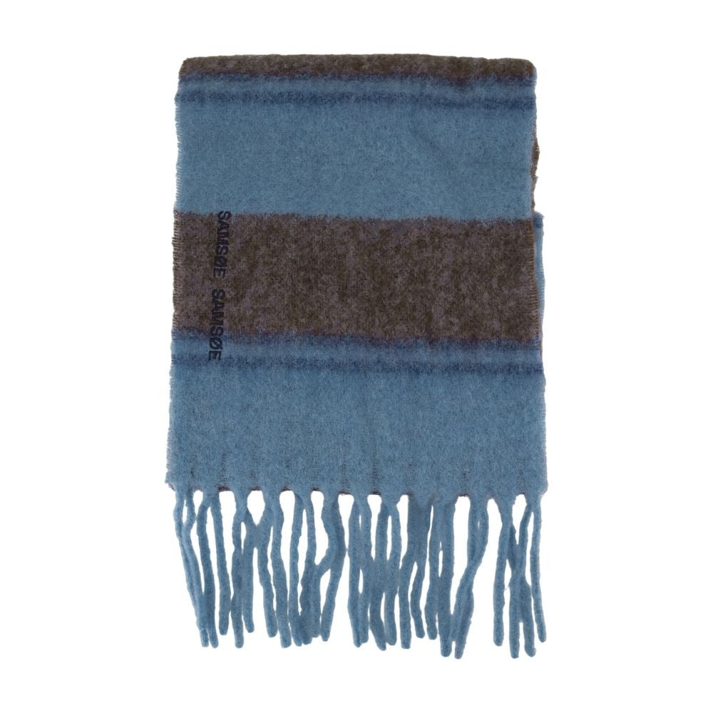 Samsoe Samsoe Alex Scarf - Wool - Blue