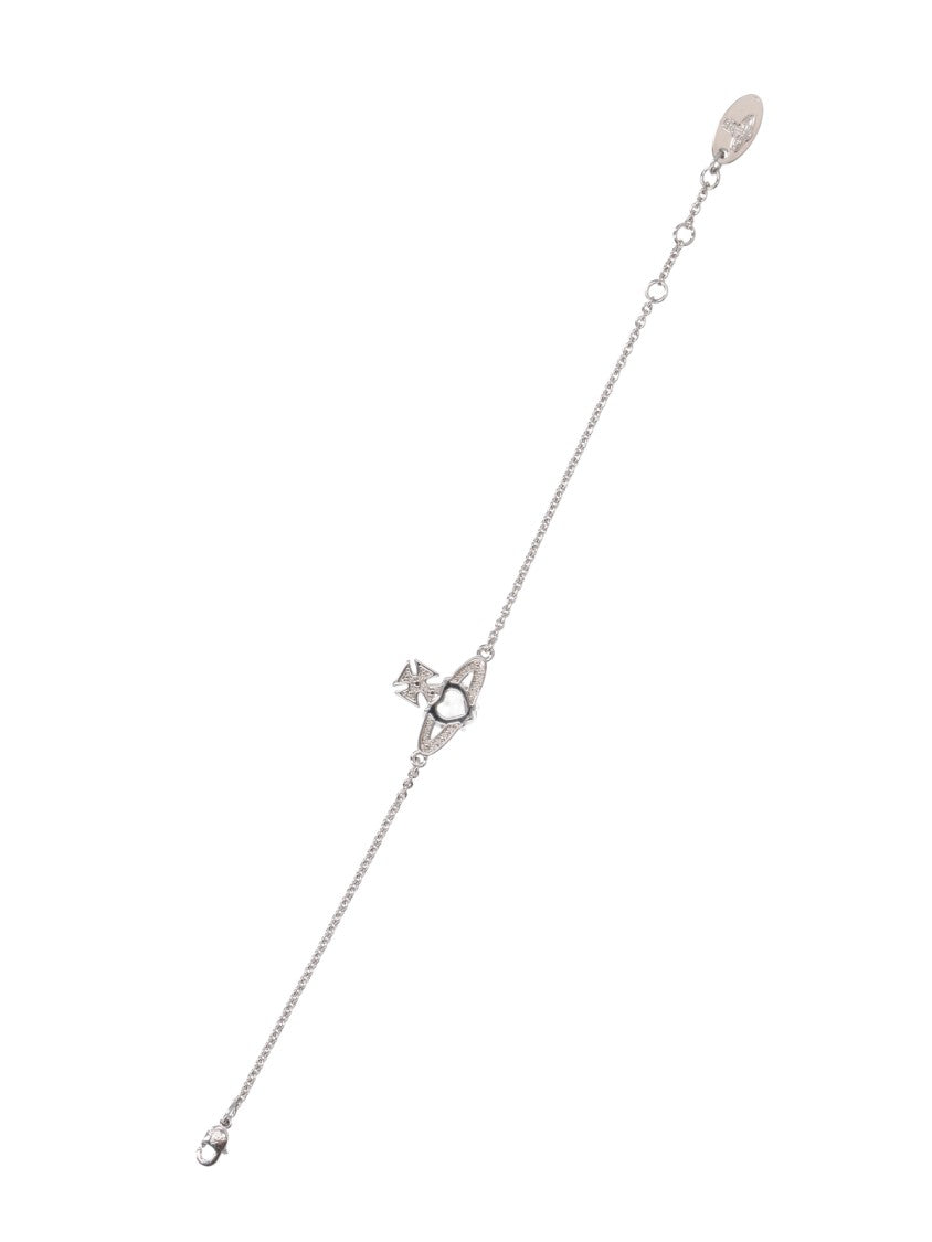 Vivienne Westwood Ariella Orb Silver-Plated Rhinestone Bracelet