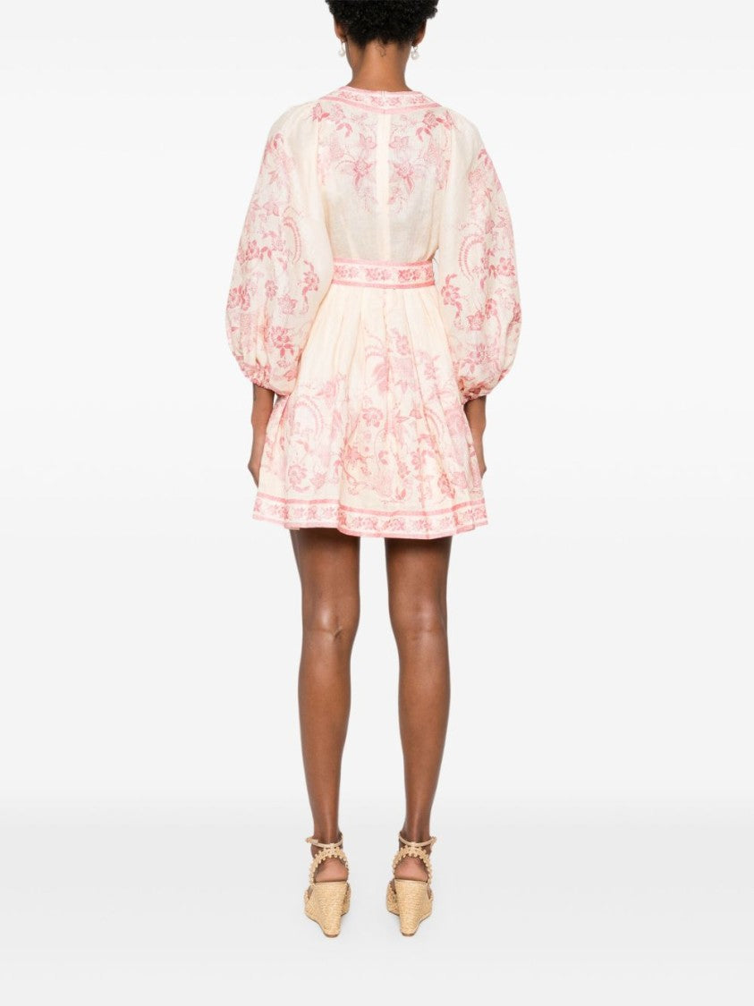Zimmermann Lucky Plunge Mini Dress
