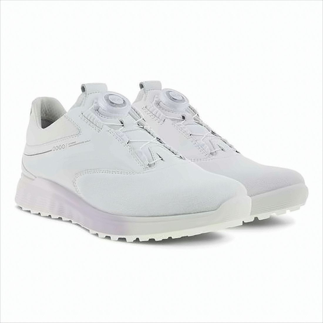 Ecco White Low-Profile Sneakers With Gradient Sole