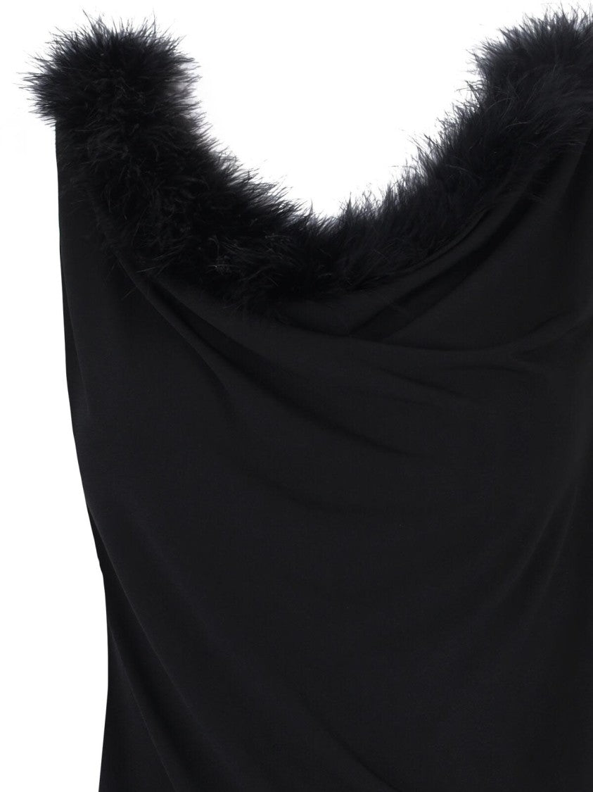 Coperni Draped Maxi Dress – Black