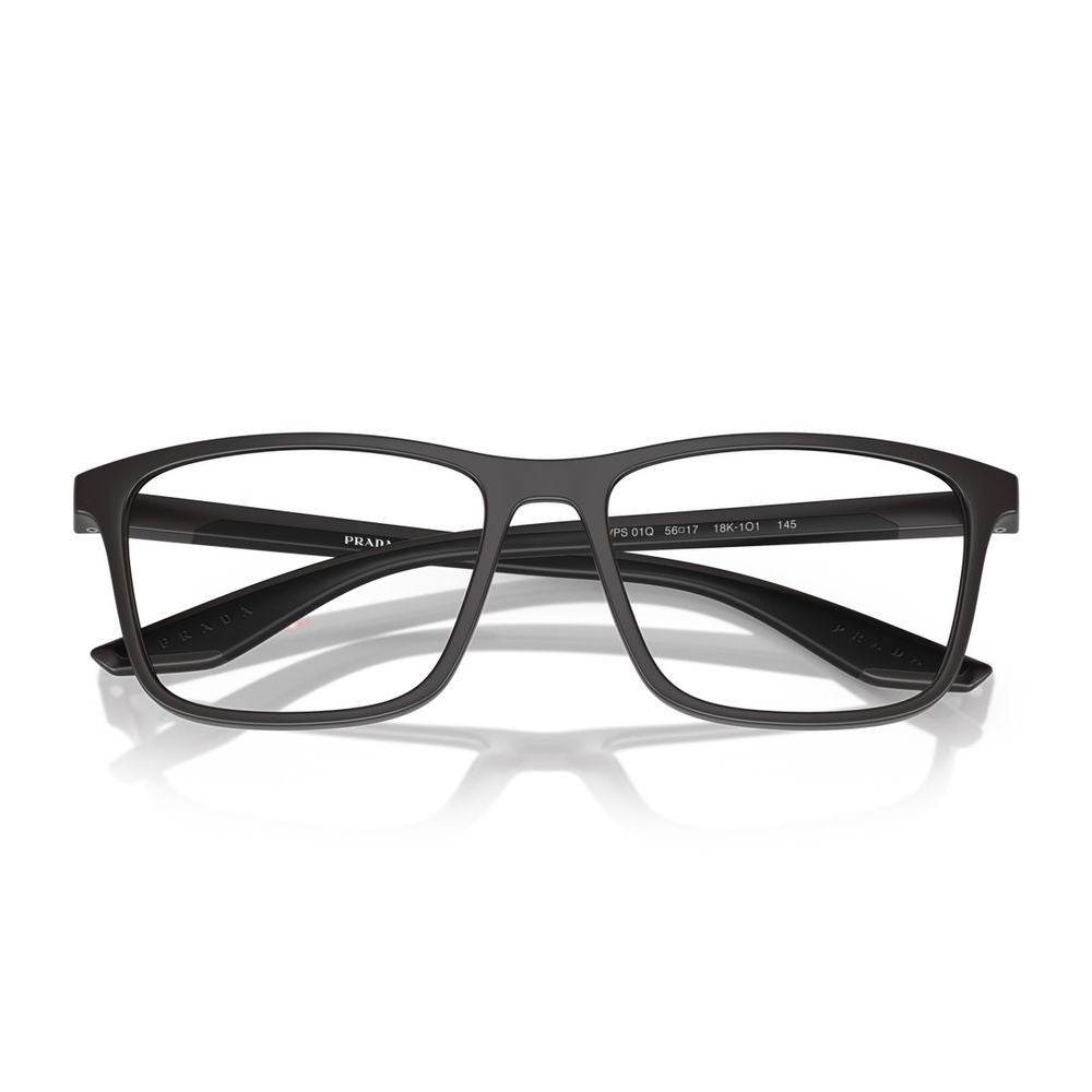 Prada Linea Rossa Ps 01Qv Matte Grey Nylon Rectangular Eyeglasses