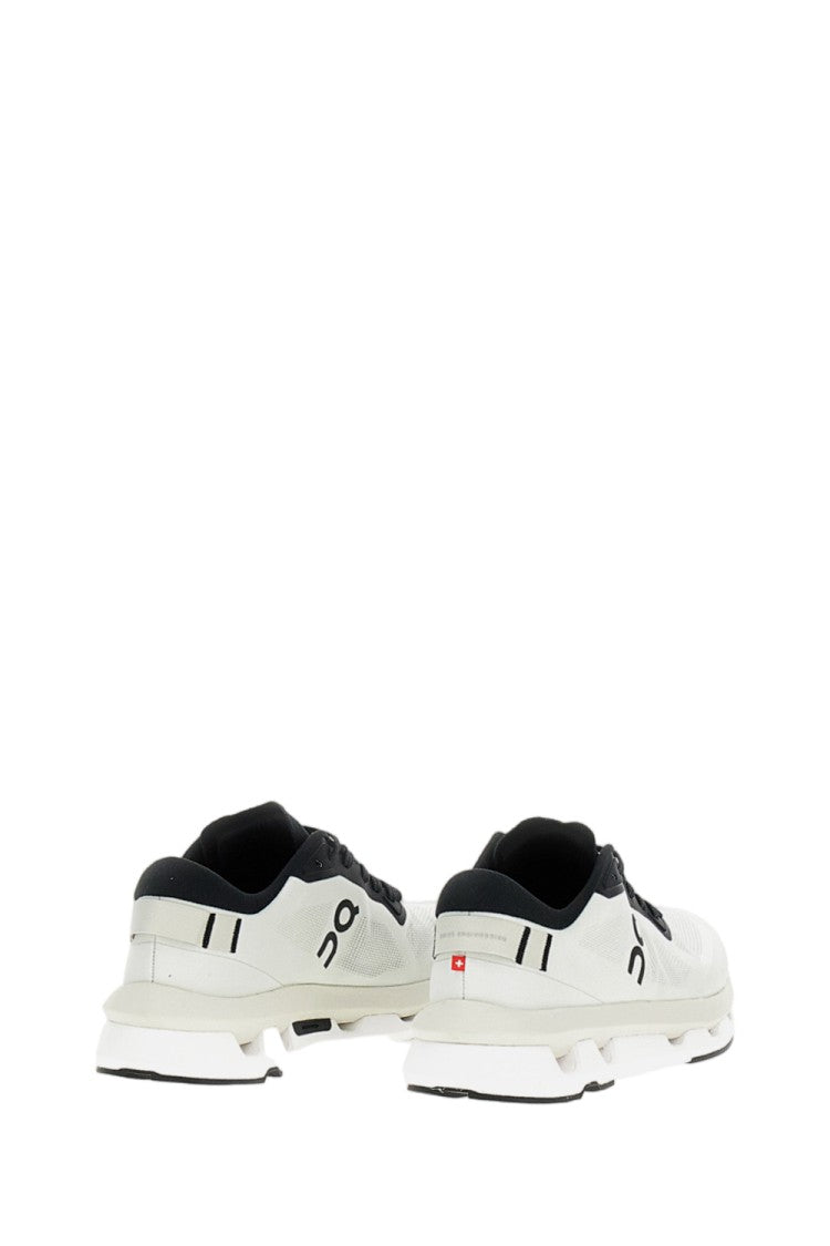 On Running White Mesh Sneakers With Speed-Lacing System