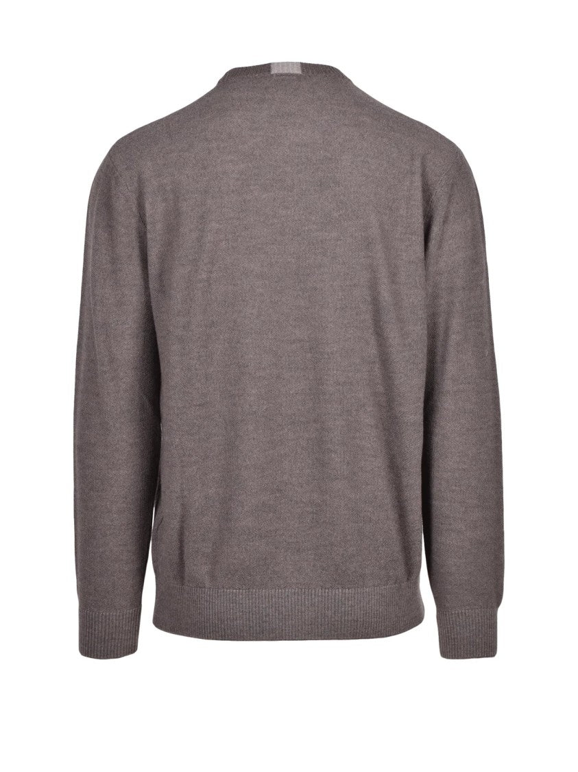 Cashmere Company P. Crew Neck Sweater In Extrafine Merino Wool