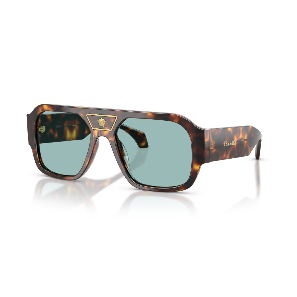 Versace 0Ve4508u Oversized Square Tortoiseshell Sunglasses