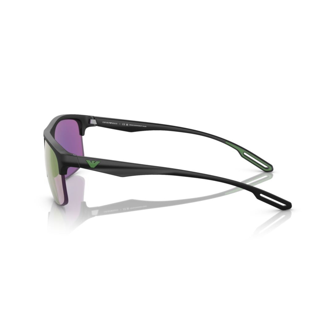 Emporio Armani 4188U Sole Semi-Rimless Black Sunglasses With Gradient Lenses
