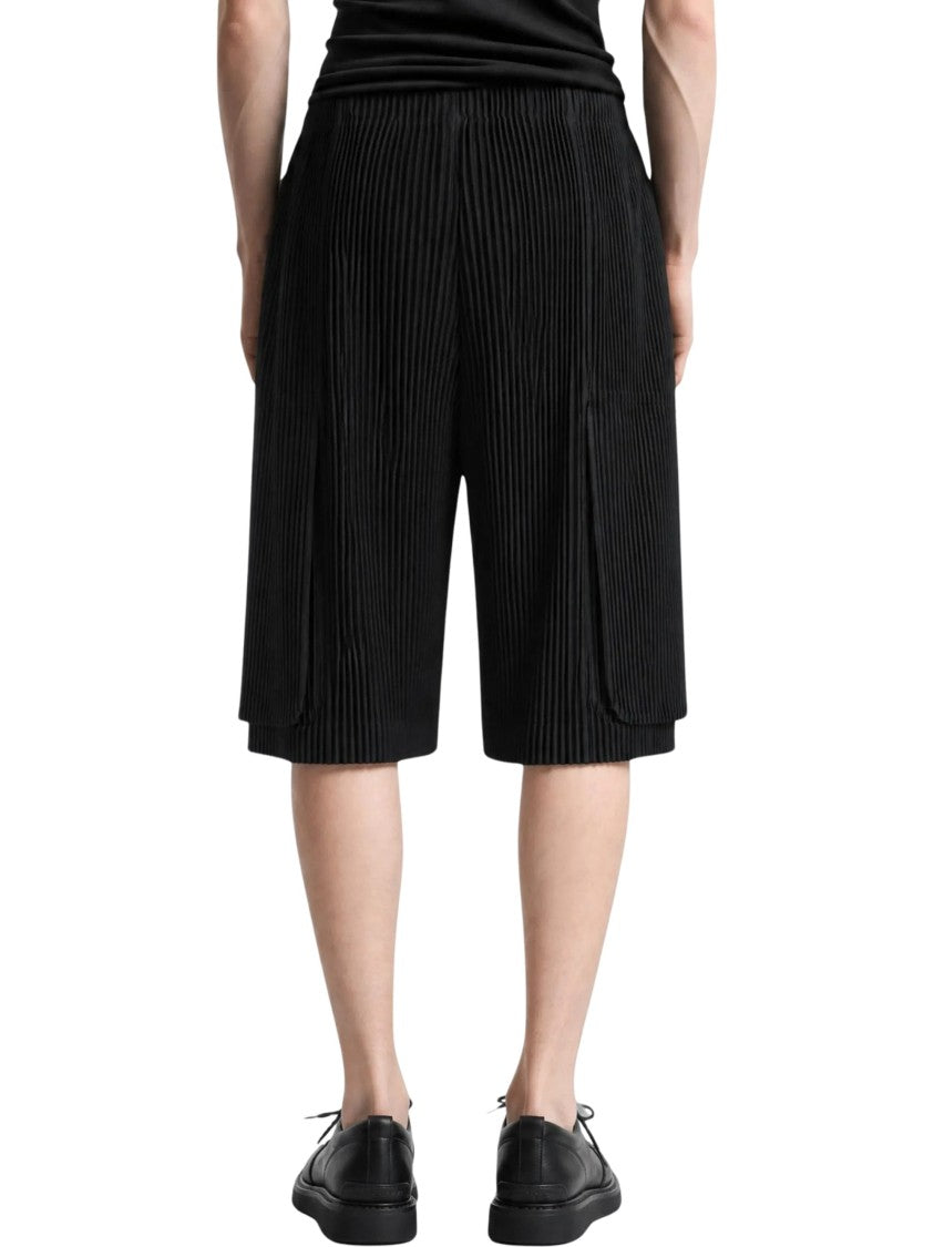 Homme Plissé Issey Miyake September Black Pleated Shorts