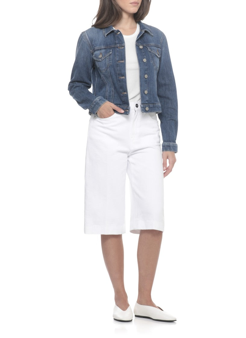 Dondup Blue Flap Pockets Denim Jacket
