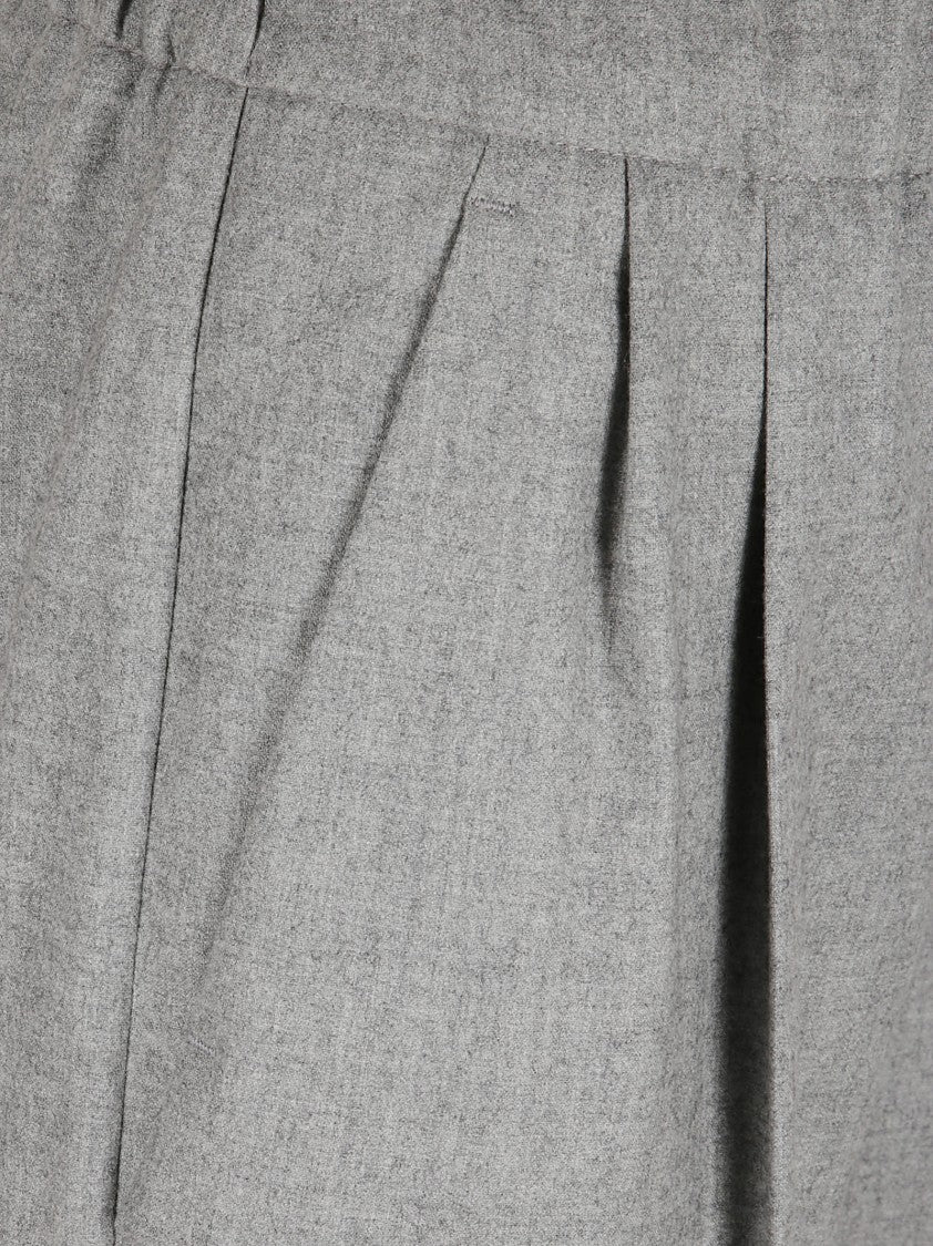 Max Mara Relaxed Fit Trousers With Tailored Pleats