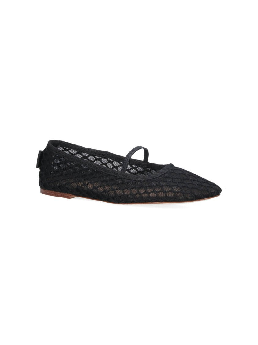 A.P.C. Swan Mesh Ballerinas Black