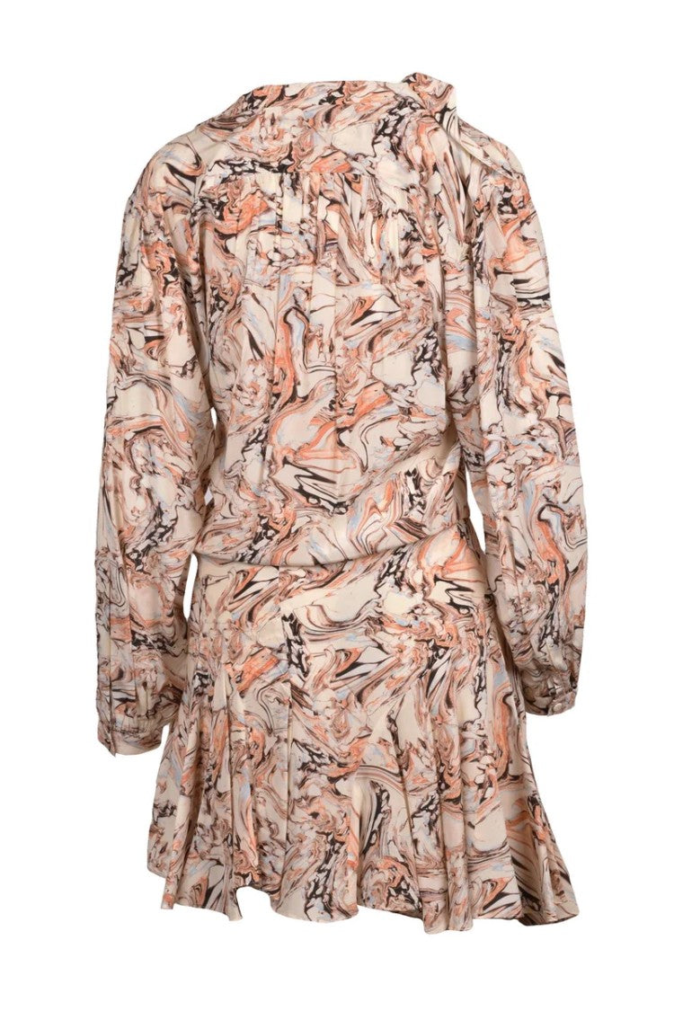 Isabel Marant Silk Chiffon Dress - Beige