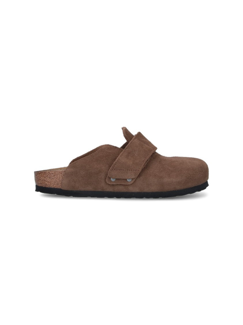 Birkenstock Brown Loma Suede Rounded Toe Mules