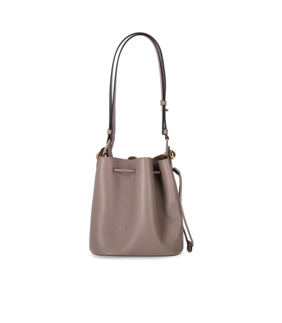 Furla Sfera Mini Stucco Gray Bucket Bag