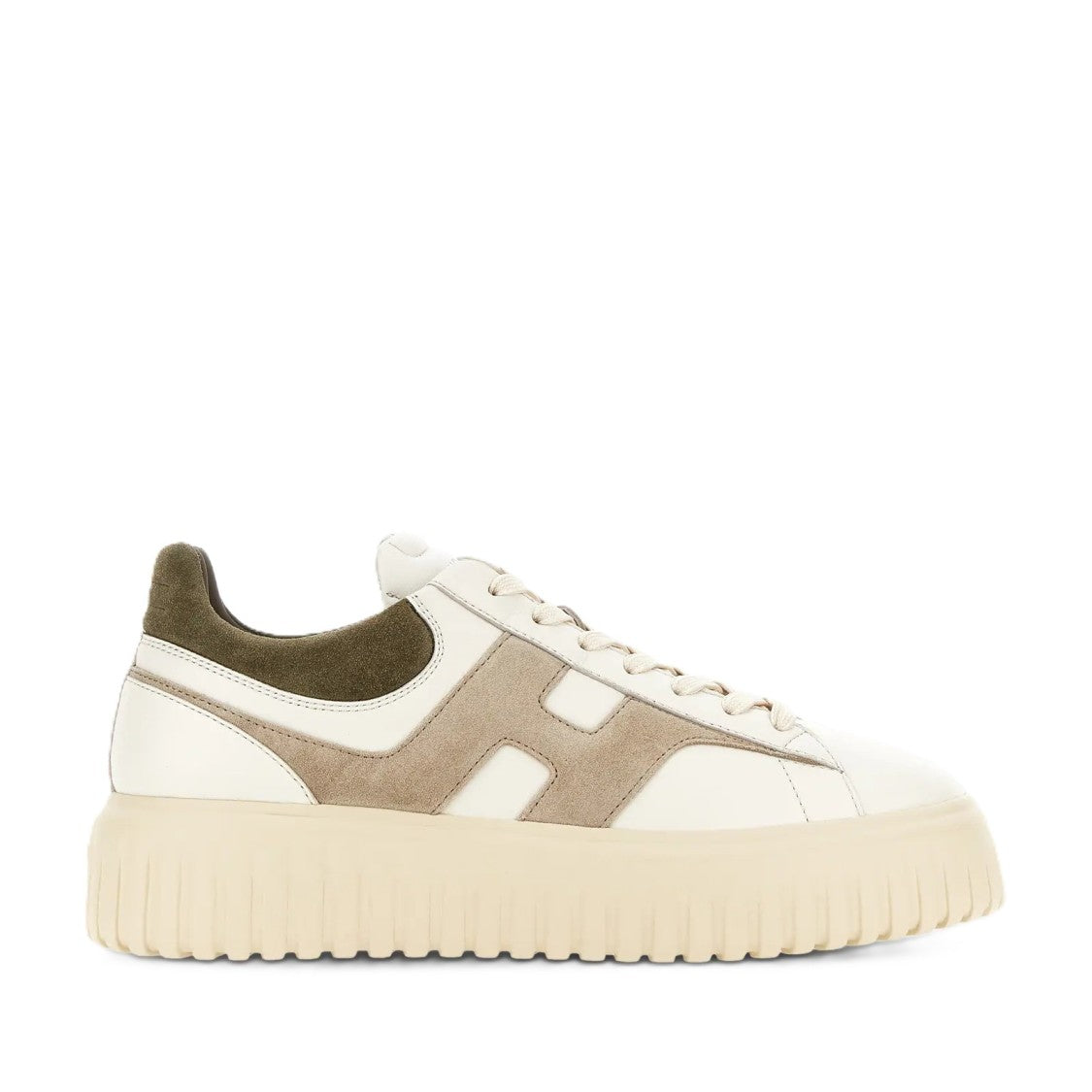 Hogan Chunky Sole Suede Accent Low-Top Sneakers