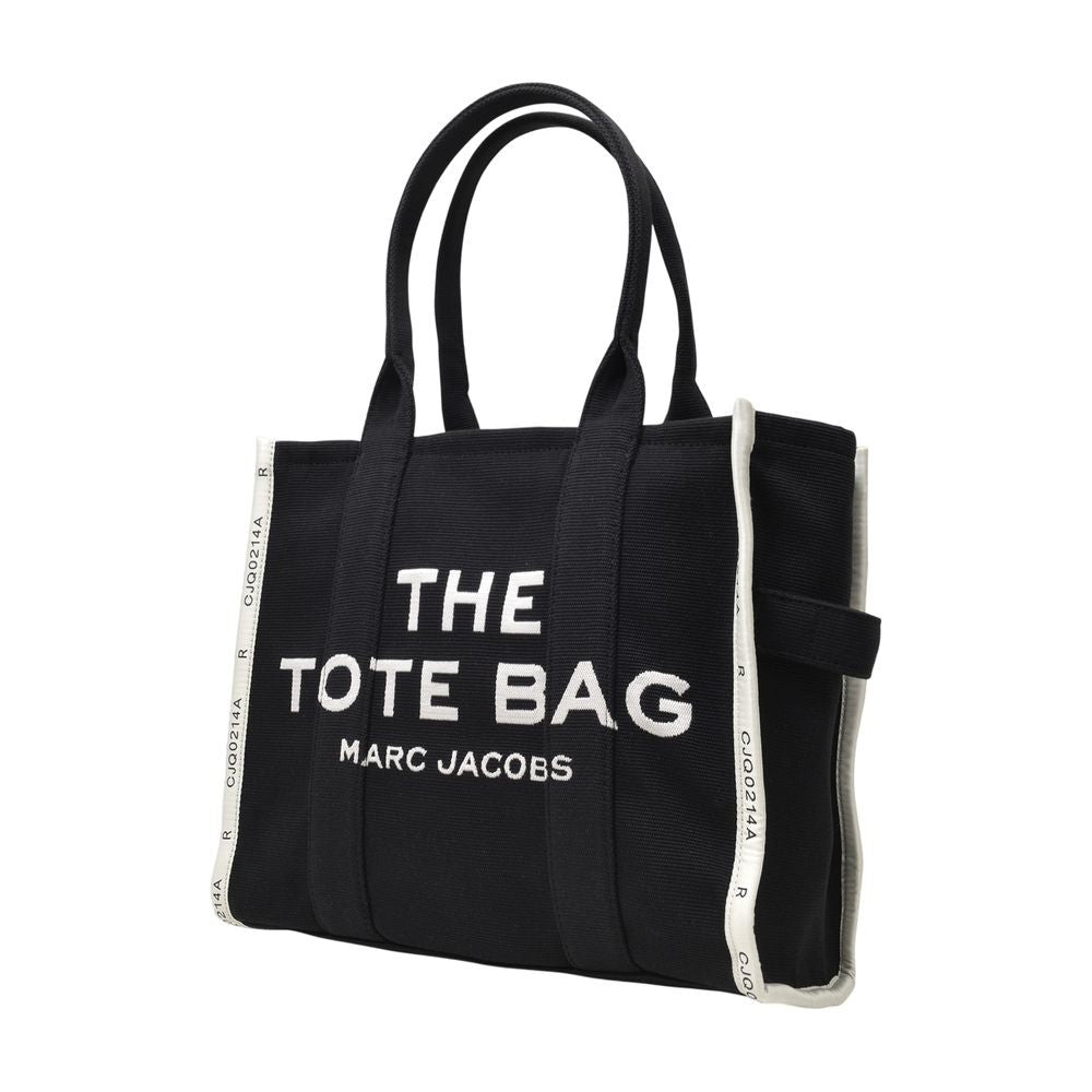Marc Jacobs The Large Tote Bag In Black Canvas
