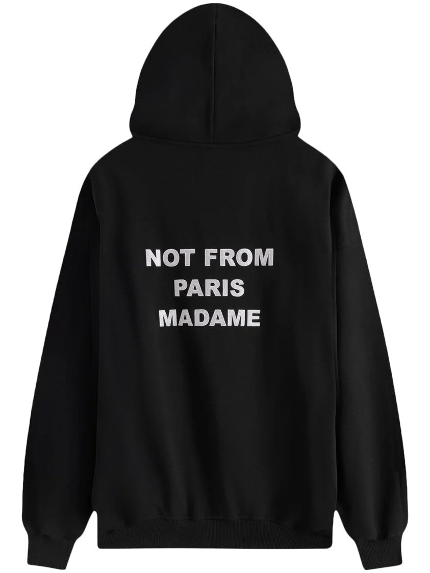 Drôle De Monsieur Not From Paris Madame Black Hoodie