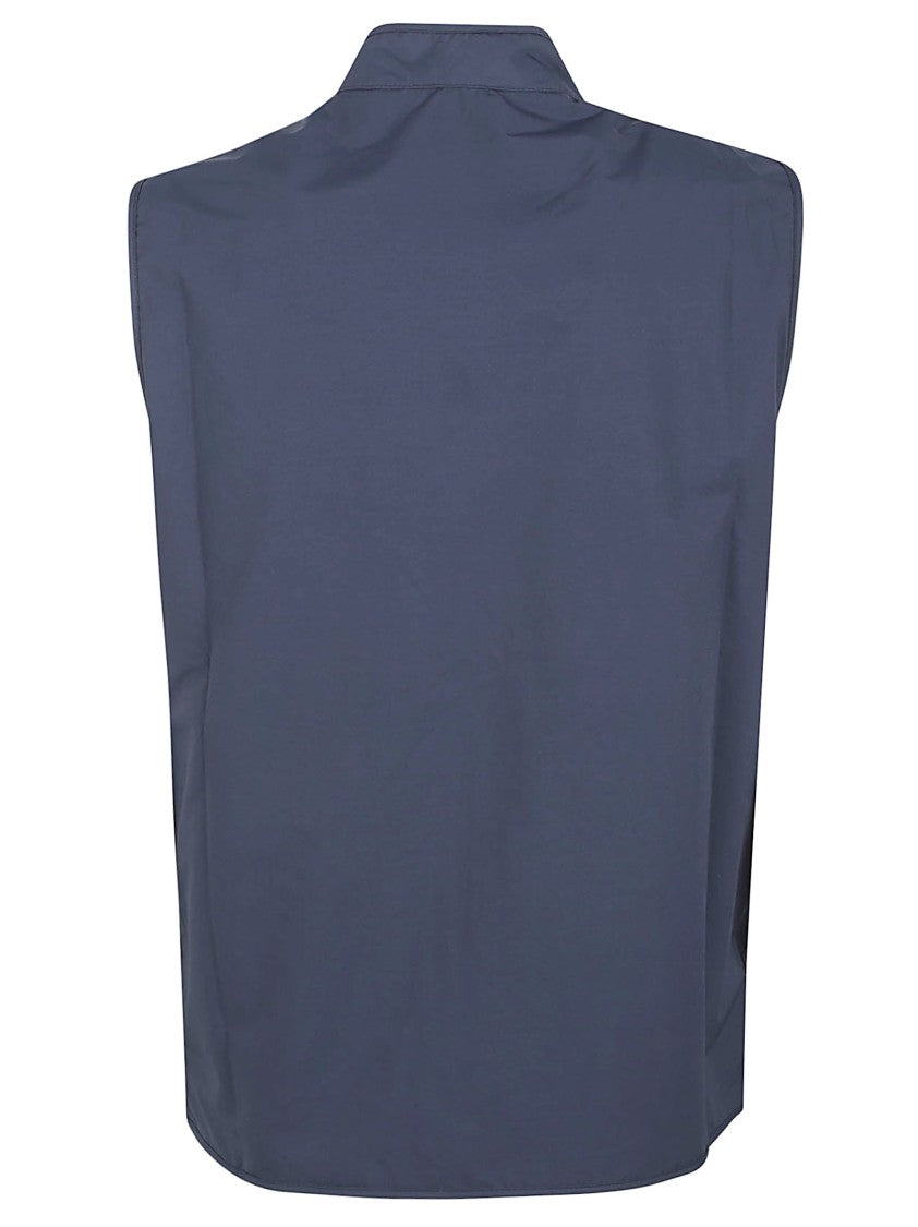 Barbour Sleeveless Jacket With High Collar And Zipper Closure