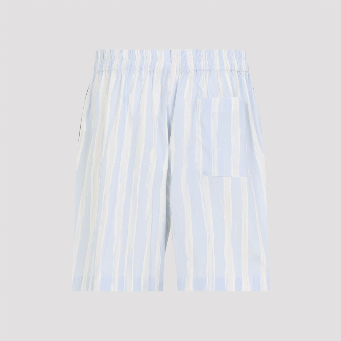 Jacquemus Vertical Striped Bermuda Shorts With Drawstring Waist