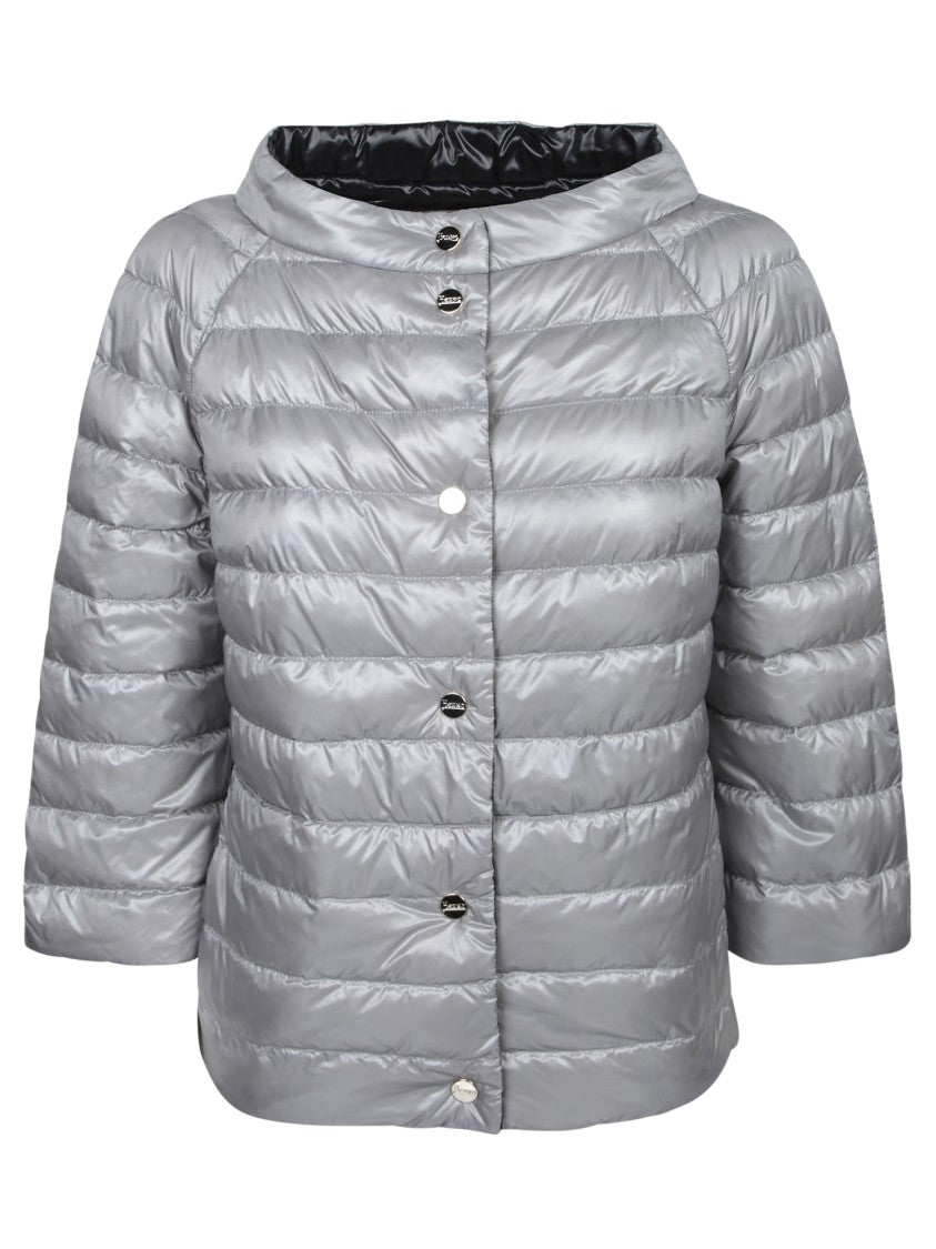 Herno Reversible Ultralight Nylon Cape With Quilted Design