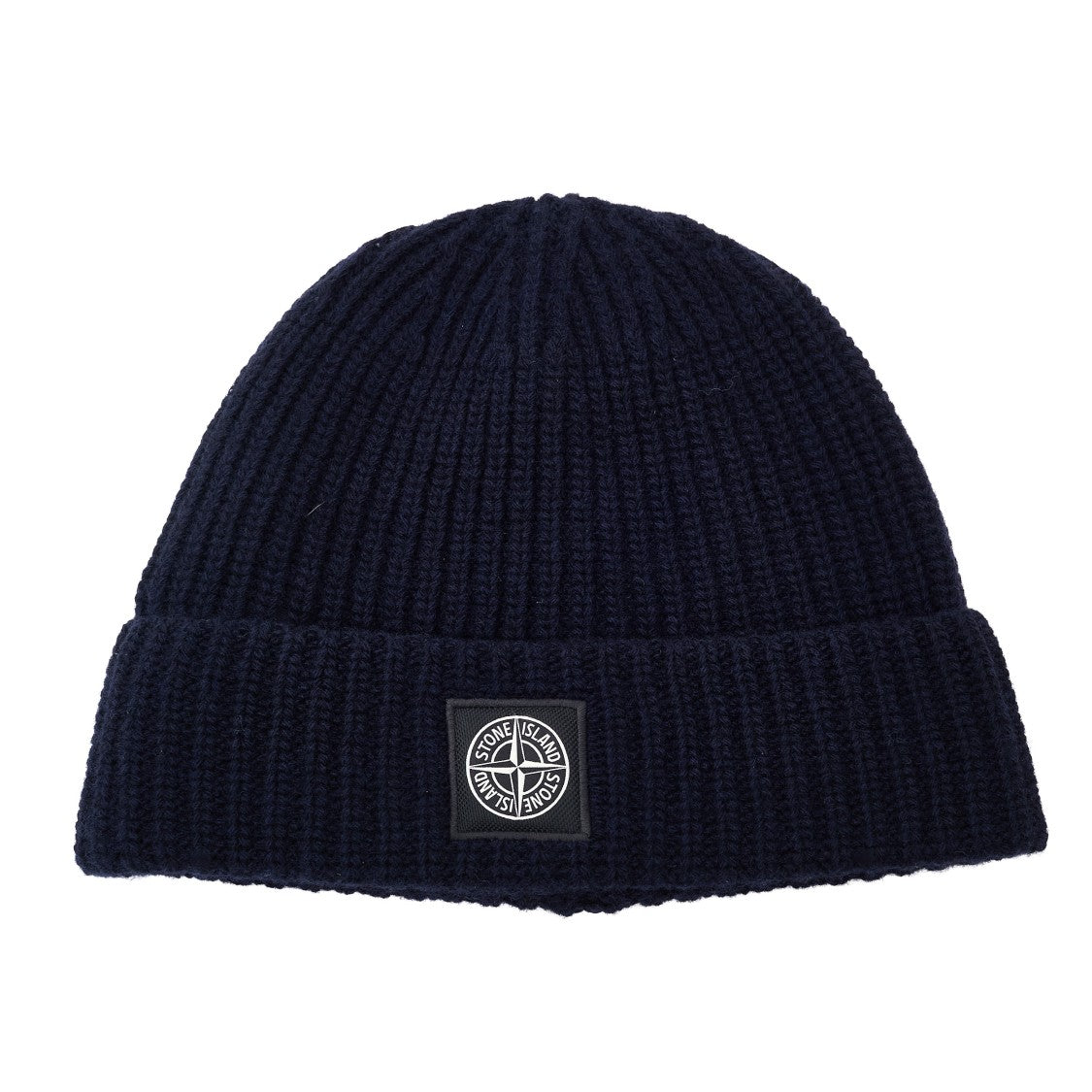 Stone Island Compass Patch Lightweight Wool Beanie Hat