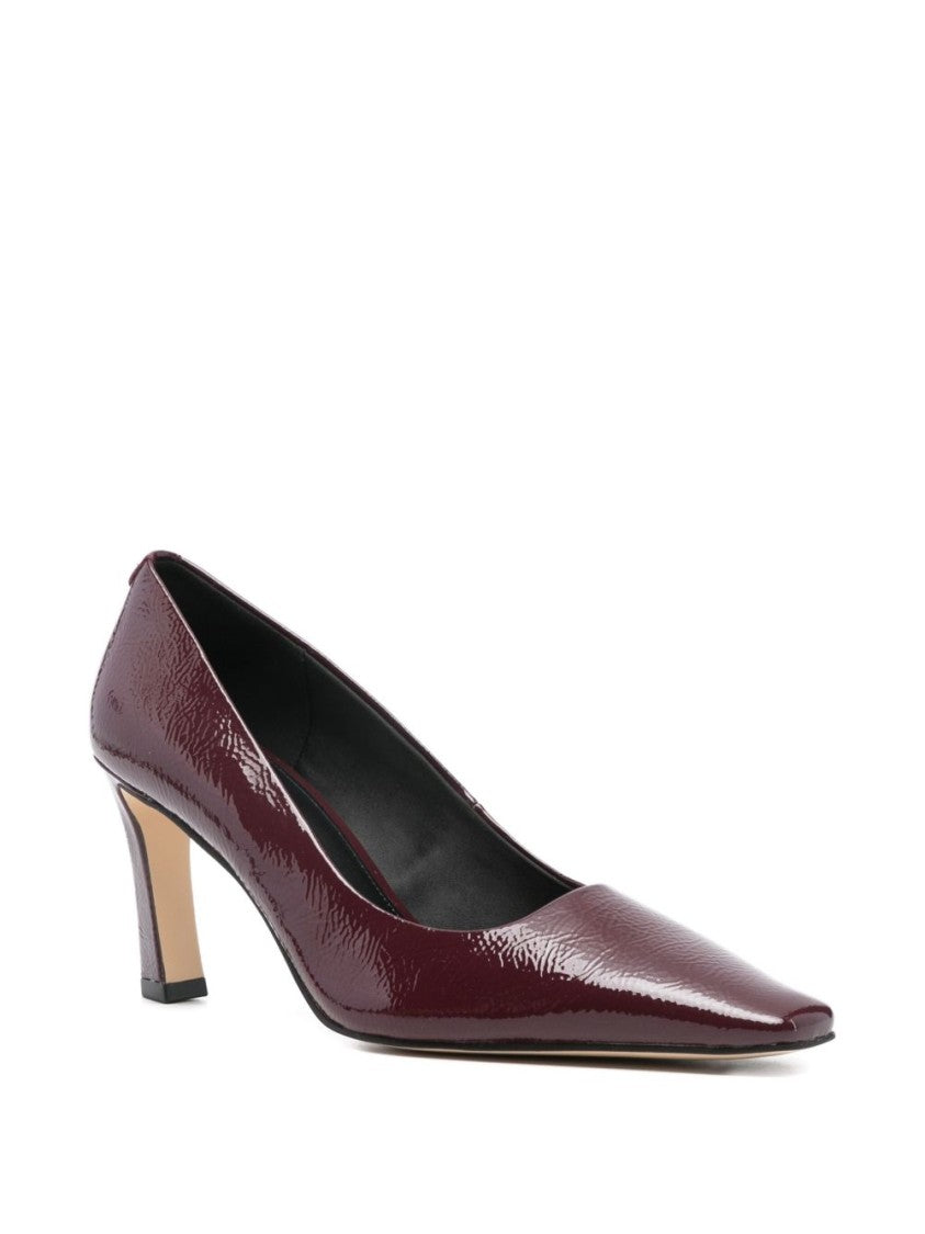 Michael Kors Mid-Heel Pumps In Calfskin With Glossy Finish