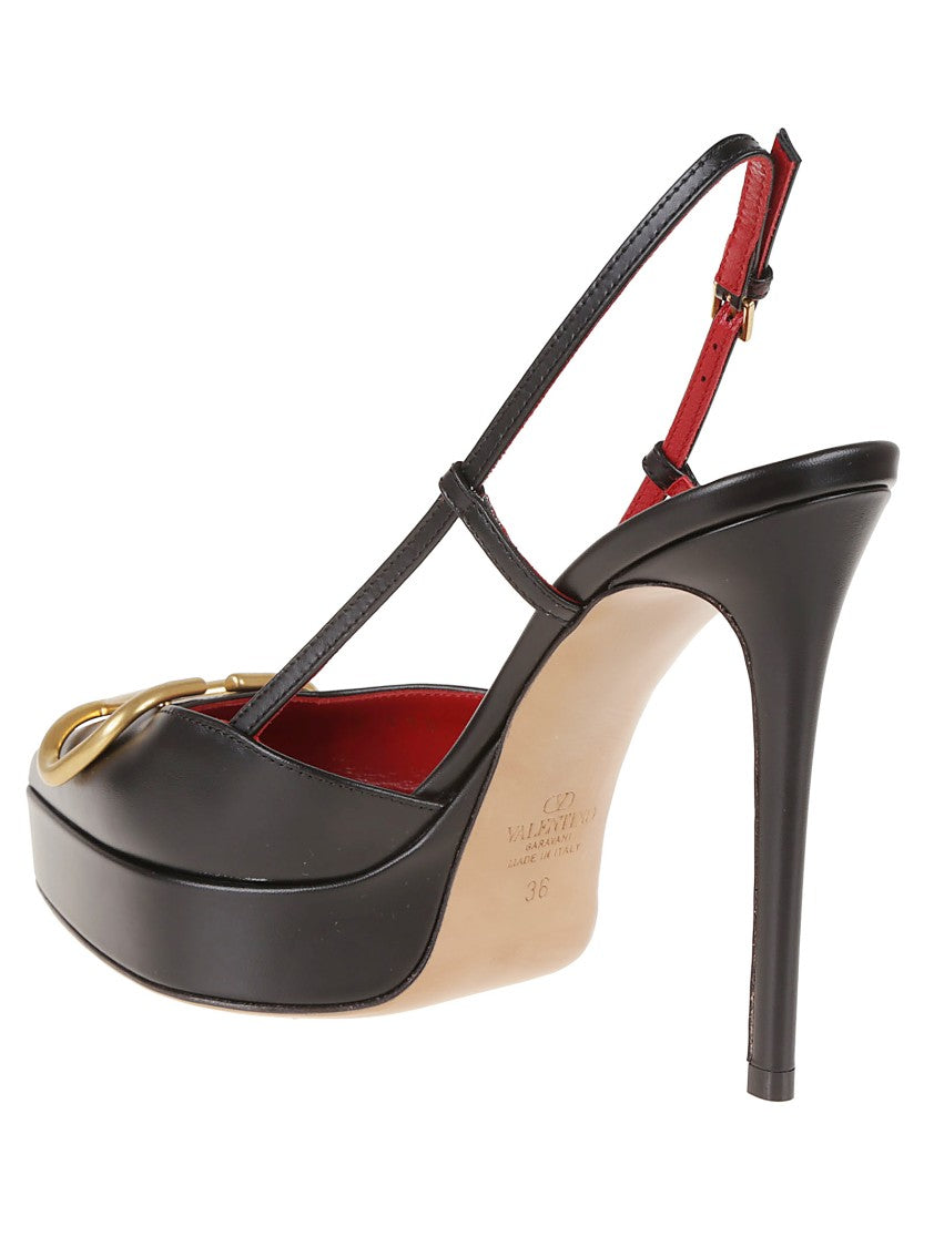 Valentino Garavani Calfskin Slingback With Vlogo Signature