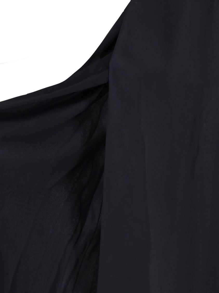 Maison Margiela Black Maxi Tailored Double-Breasted Dress