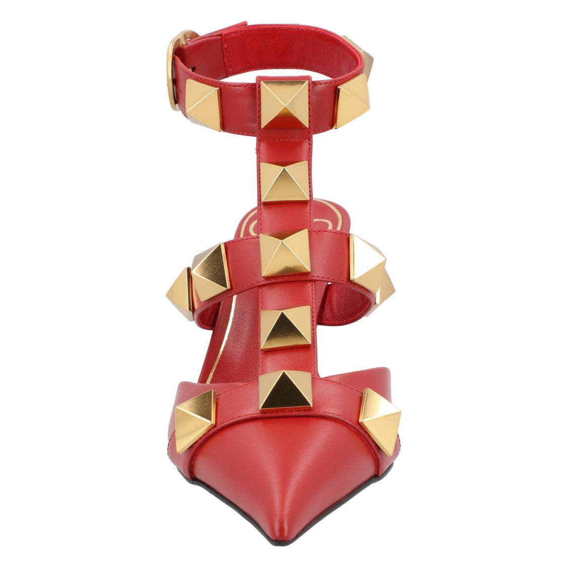 Valentino Roman Stud Pumps 80Mm Red