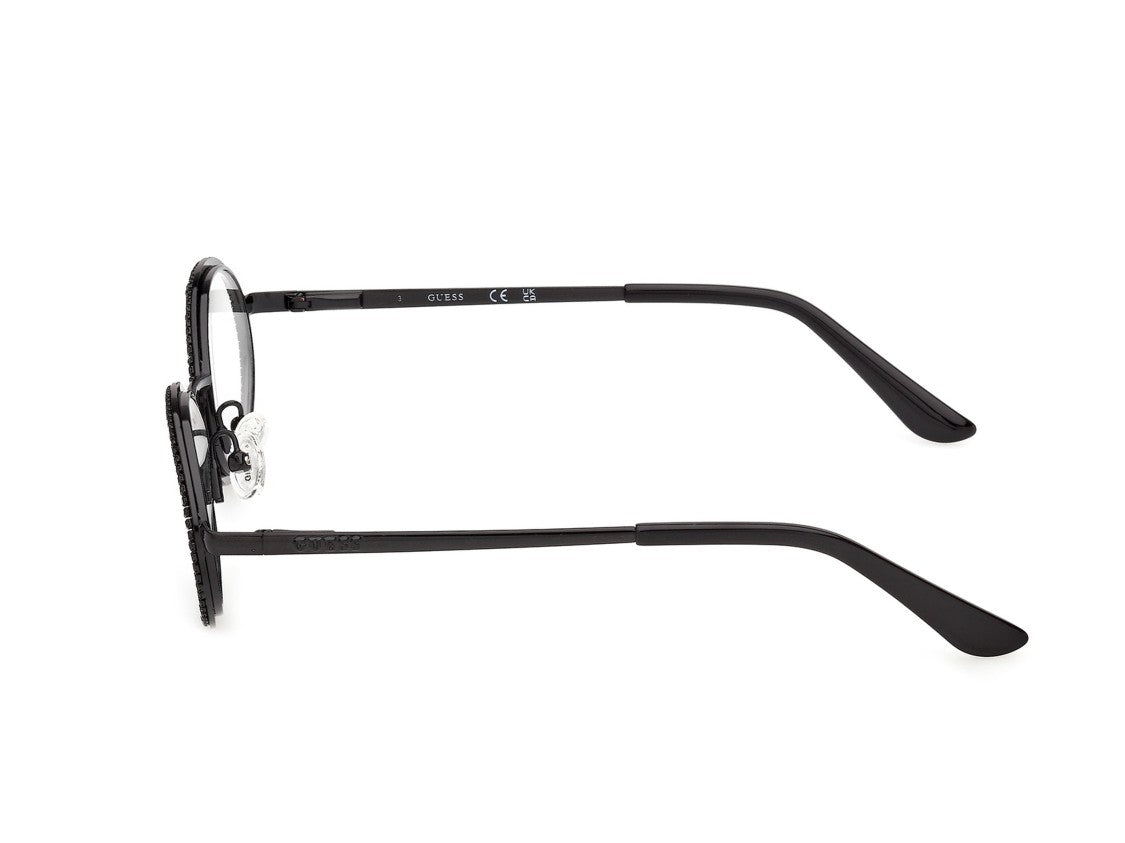 Guess Black Gu50362 Round Eyeglasses