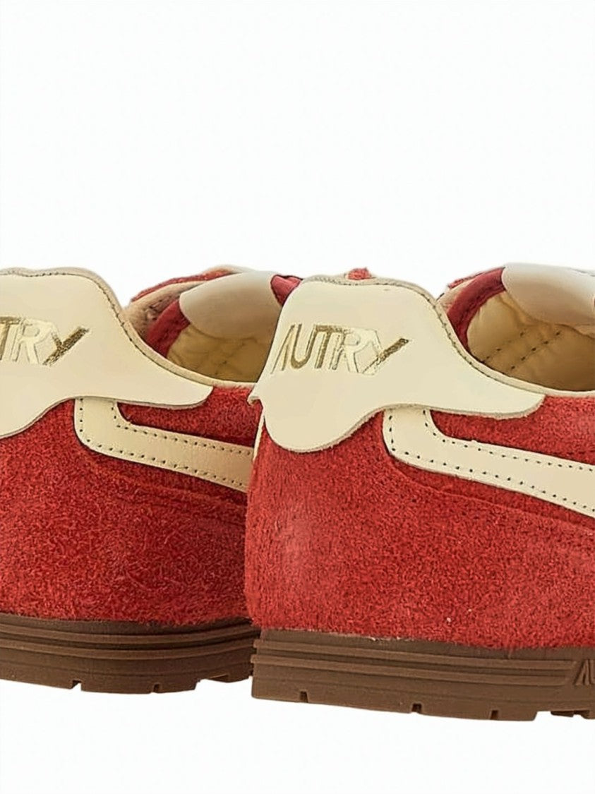 Autry Textured Suede Low-Top Sneakers