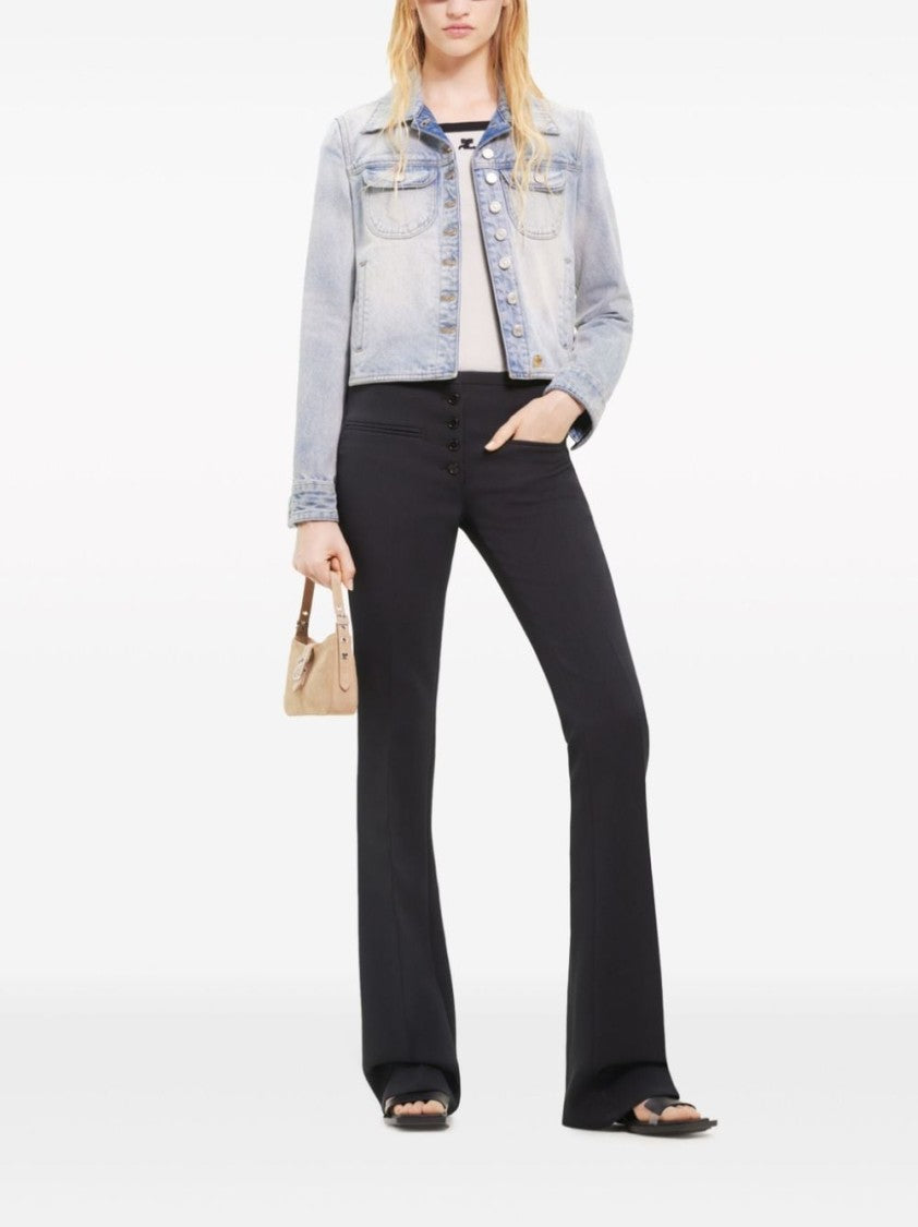 Courrèges Light Blue Cotton Denim Jacket