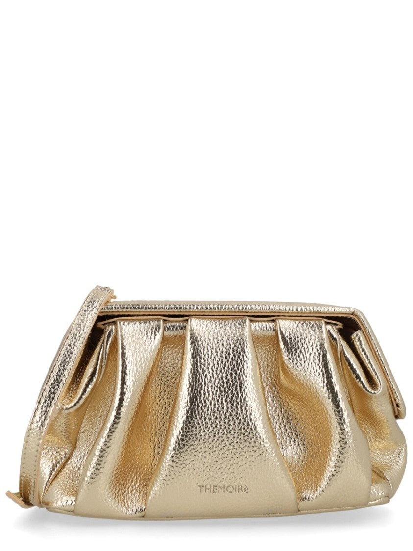 Themoirè Athena Pleated Metallic Texture Handbag