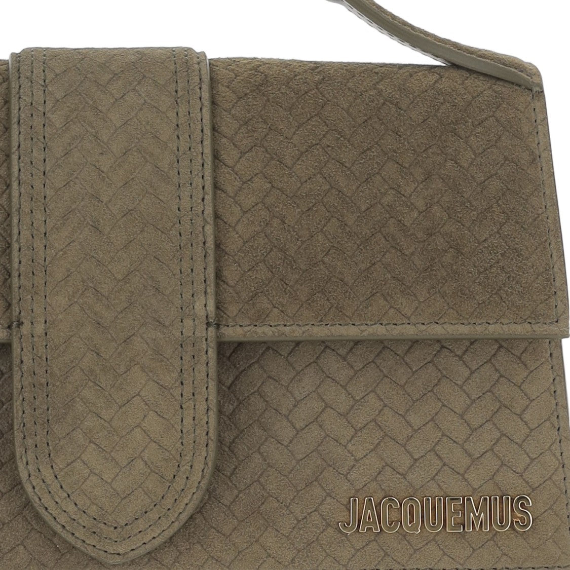 Jacquemus Structured Suede Leather Le Bambino Bag