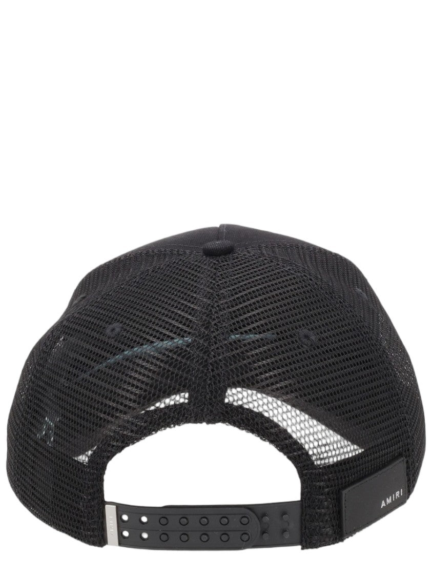 Amiri Structured Logo Embroidered Cotton Baseball Cap