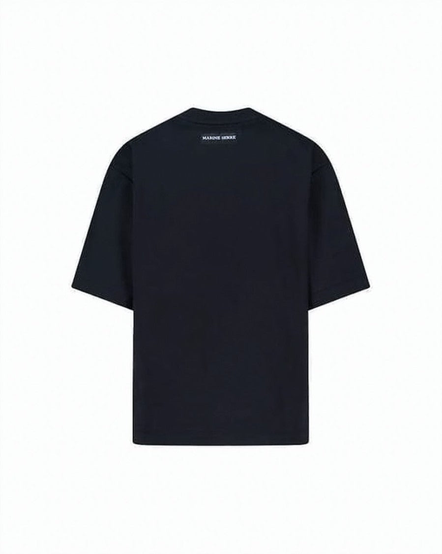 Marine Serre White Red Crescent Graphic Cotton T-Shirt