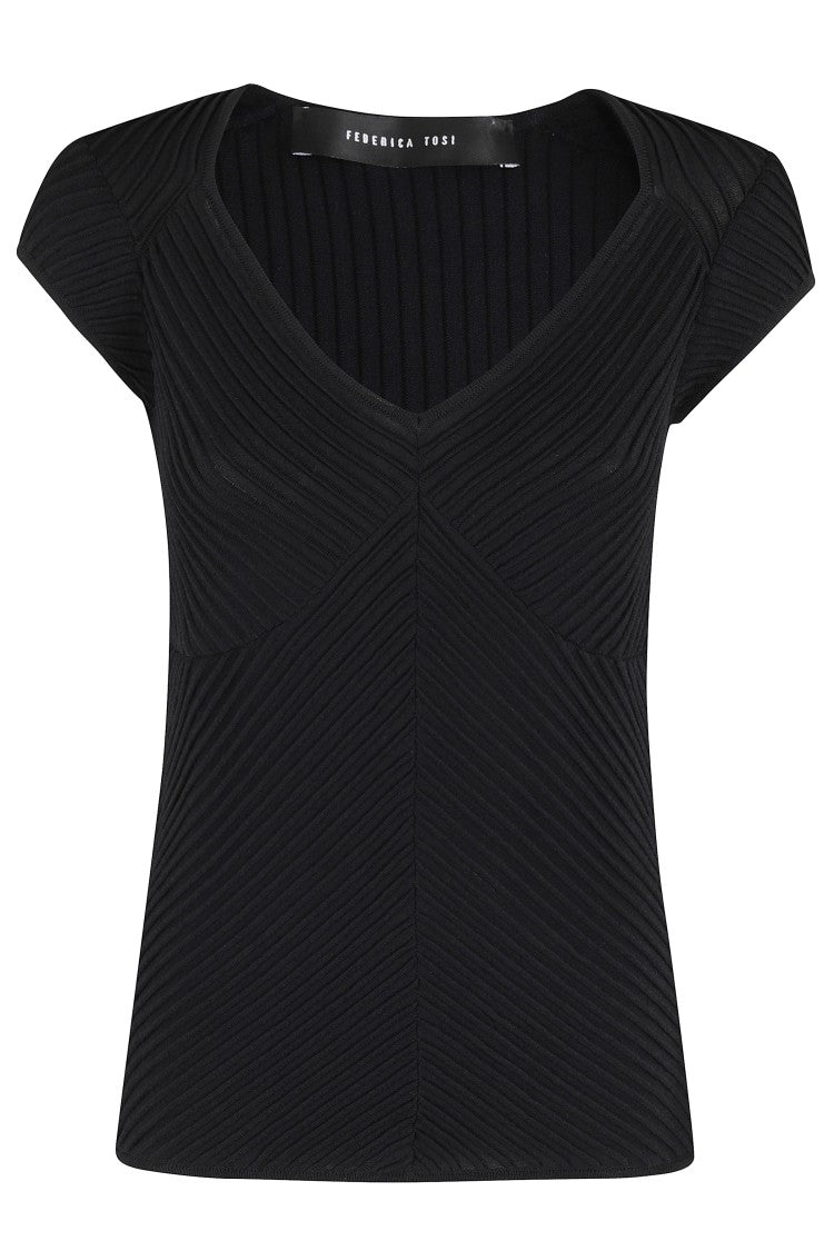 Federica Tosi Tubular Cap Sleeve Top