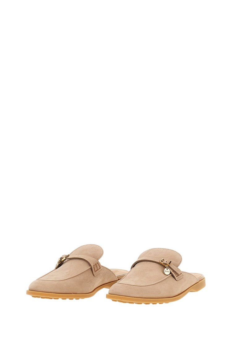 Tod's Antique Pink Tod’S Gommini Nubuck Mules