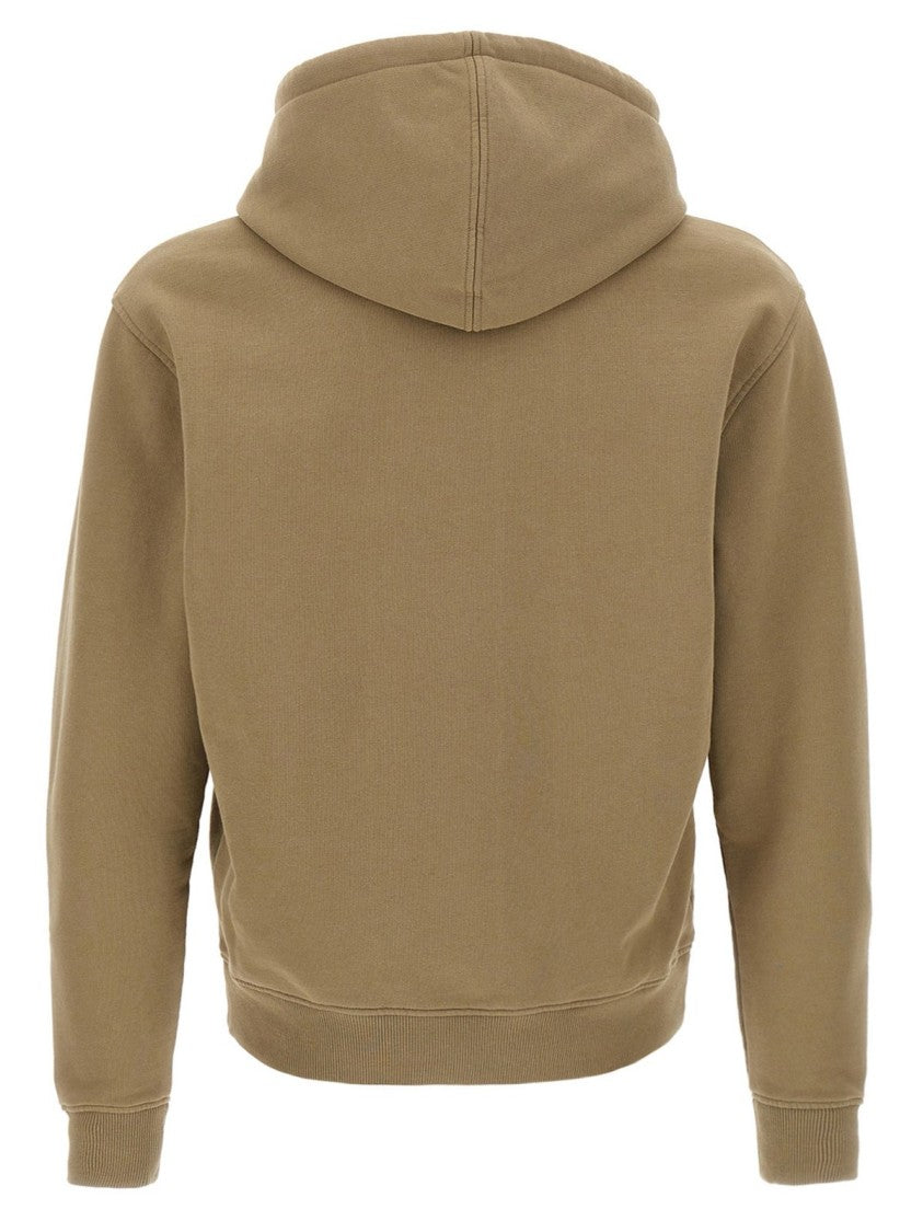Ami Relaxed Fit Cotton Hoodie With Adjustable Drawstring