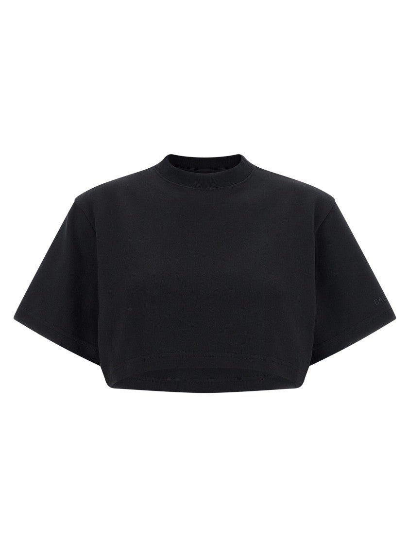 Balenciaga Cropped Crew Neck T-Shirt With Boxy Silhouette