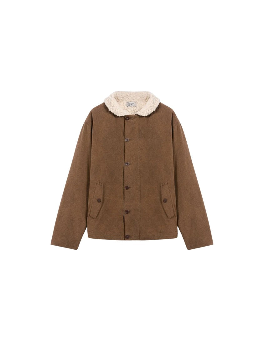 Pence Cesare Nutmeg Cotton Teddy Jacket