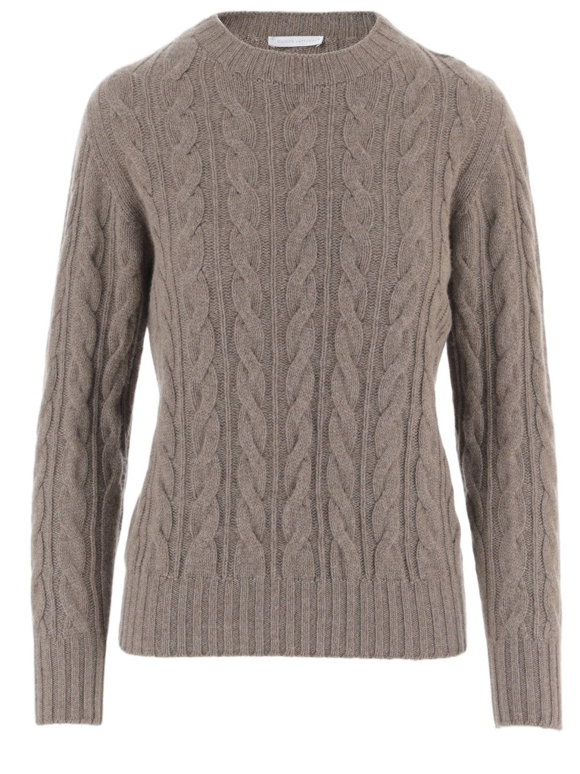 Oliver Lattughi Cashmere Sweater With Sophisticated Braided Pattern